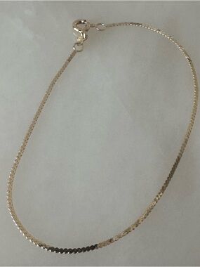 14k Solid Gold S-Link Chain Bracelet